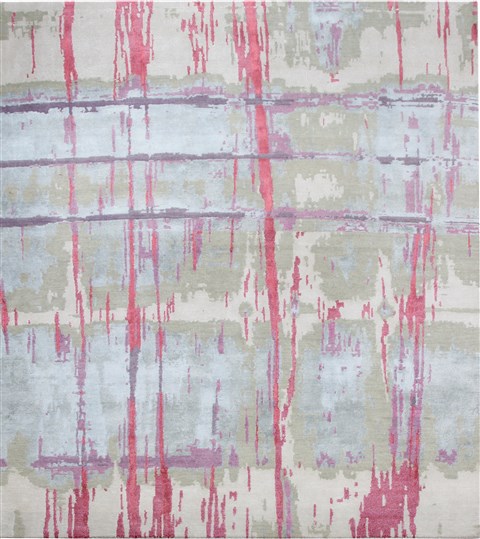 Modern Multicolor Square Hand Knotted 10 X 10  Area Rug 151-18682 Image 0