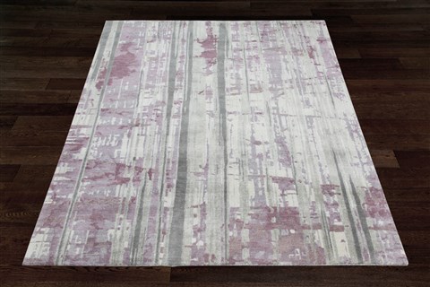 Modern Grey Square Hand Knotted 10 X 10  Area Rug 151-18683 Image 1