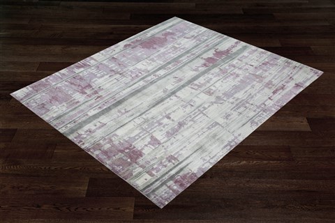 Modern Grey Square Hand Knotted 10 X 10  Area Rug 151-18683 Image 5