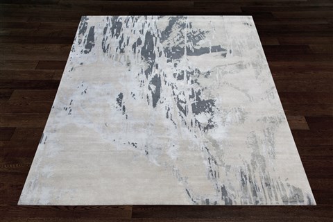 Modern Beige Square Hand Knotted 10 X 10  Area Rug 151-18684 Image 9