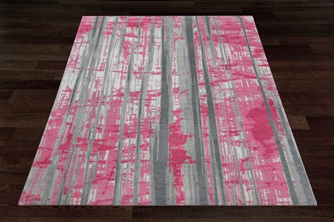 Modern Grey Square Hand Knotted 10 X 10  Area Rug 151-18685 Image 6