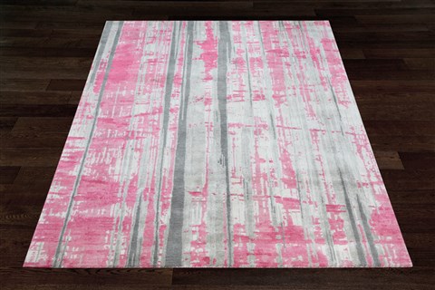 Modern Grey Square Hand Knotted 10 X 10  Area Rug 151-18685 Image 9