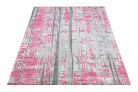 Modern Grey Square Hand Knotted 10 X 10  Area Rug 151-18685 Image 11