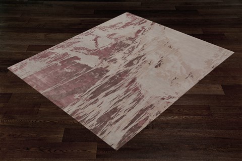 Modern Grey Square Hand Knotted 10 X 10  Area Rug 151-18686 Image 7