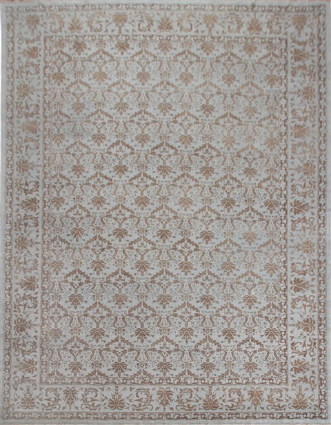 Modern Grey Hand Knotted 1210 X 177  Area Rug 151-18691 Image 0