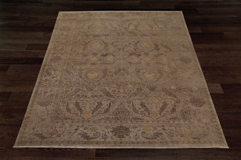 Chobi Brown Hand Knotted 95 X 1110  Area Rug 151-18692 Image 4