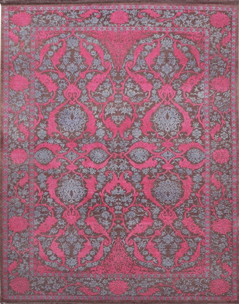 Modern Brown Hand Knotted 610 X 94  Area Rug 151-18694 Image 0