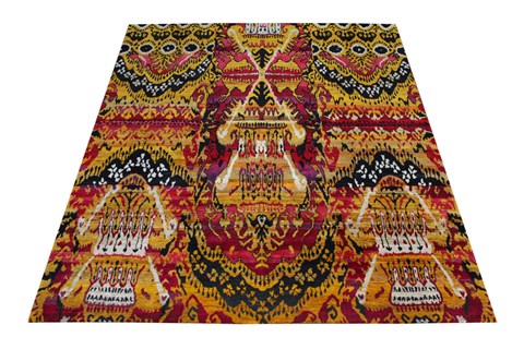 Modern Multicolor Hand Knotted 80 X 100  Area Rug 151-18695 Image 6