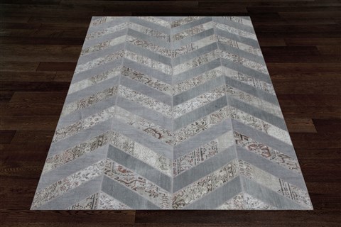 Modern Grey Hand Knotted 66 X 100 Area Rug 151-18696 Image 3