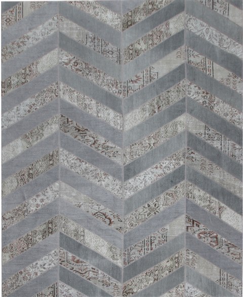 Modern Grey Hand Knotted 66 X 100 Area Rug 151-18696 Image 0