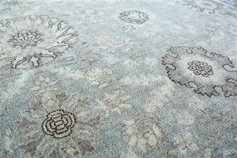 Chobi Blue Hand Knotted 91 X 126  Area Rug 151-18697 Image 1