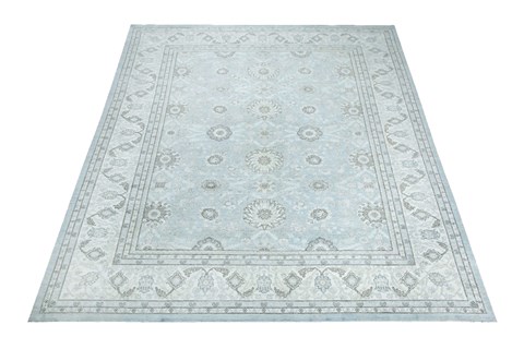 Chobi Blue Hand Knotted 91 X 126  Area Rug 151-18697 Image 3