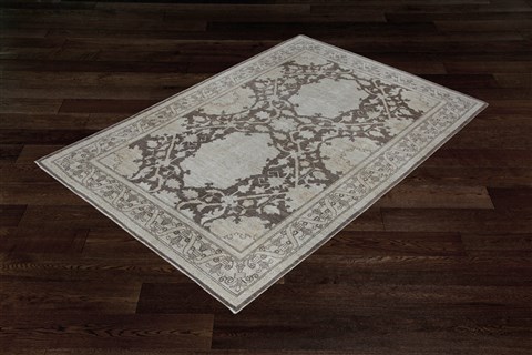 Chobi Brown Hand Knotted 40 X 57  Area Rug 151-18700 Image 12