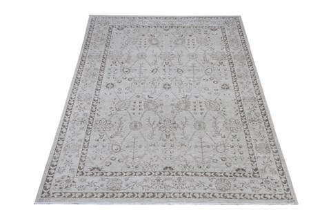 Chobi Grey Hand Knotted 60 X 83  Area Rug 151-18701 Image 6