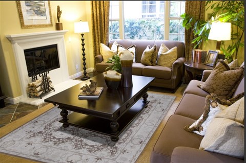 Chobi Brown Hand Knotted 80 X 102  Area Rug 151-18706 Image 4