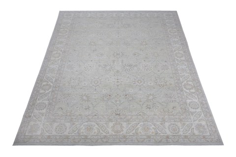 Chobi Grey Hand Knotted 88 X 122  Area Rug 151-18707 Image 6