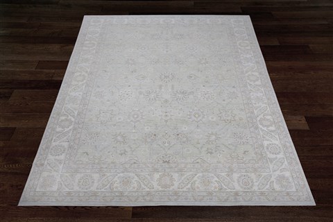 Chobi Grey Hand Knotted 88 X 122  Area Rug 151-18707 Image 5