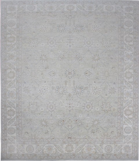 Chobi Grey Hand Knotted 88 X 122  Area Rug 151-18707 Image 0
