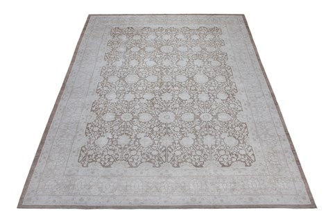 Chobi Brown Hand Knotted 90 X 124  Area Rug 151-18708 Image 8