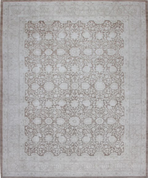 Chobi Brown Hand Knotted 90 X 124  Area Rug 151-18708 Image 0