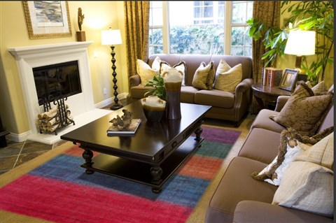 Modern Multicolor Hand Knotted 80 X 105  Area Rug 151-18710 Image 6