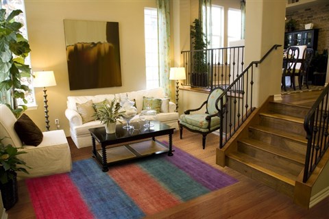 Modern Multicolor Hand Knotted 80 X 105  Area Rug 151-18710 Image 7