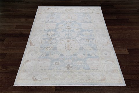Chobi Blue Hand Knotted 55 X 86 Area Rug 151-18714 Image 1