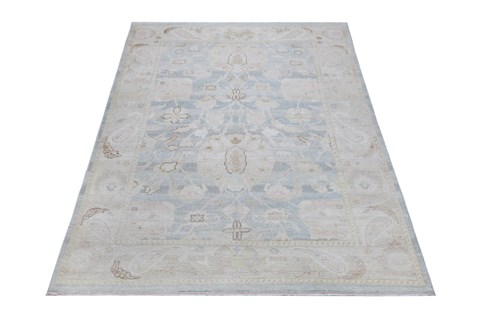 Chobi Blue Hand Knotted 55 X 86 Area Rug 151-18714 Image 3