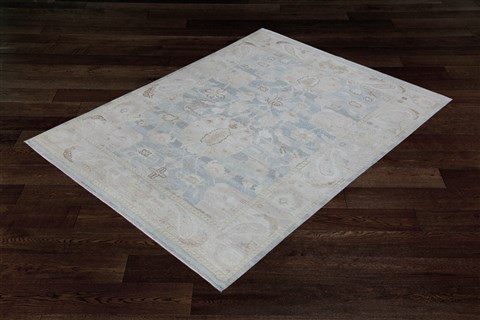Chobi Blue Hand Knotted 55 X 86 Area Rug 151-18714 Image 5