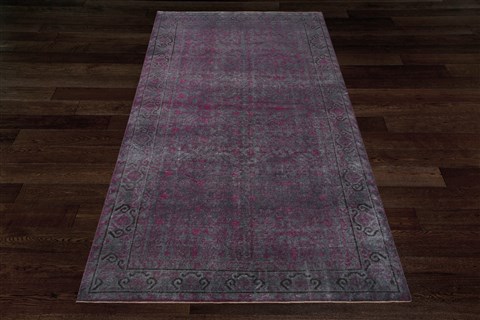 Chobi Red Hand Knotted 56 X 107  Area Rug 151-18715 Image 2