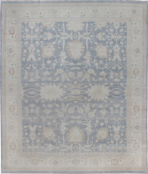 Chobi Blue Hand Knotted 120 X 147  Area Rug 151-18716 Image 0