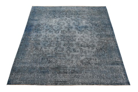 Chobi Grey Square Hand Knotted 10 X 10  Area Rug 151-18718 Image 1
