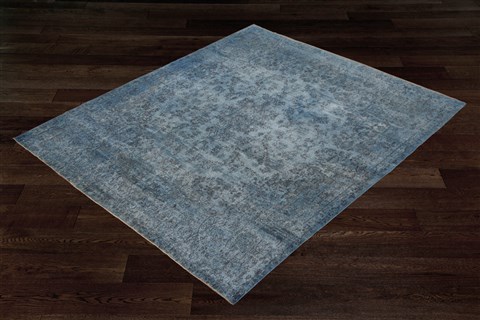 Chobi Grey Square Hand Knotted 10 X 10  Area Rug 151-18718 Image 2