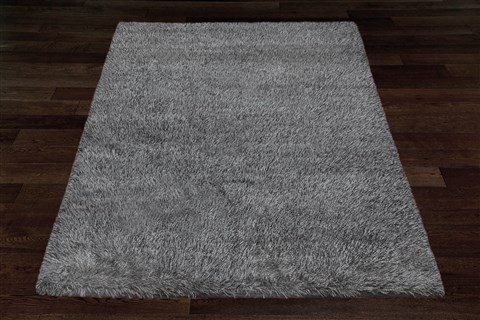 Modern Grey Hand Knotted 62 X 80  Area Rug 151-18720 Image 5