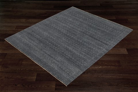 Haji Jalili Grey Square Hand Knotted 10 X 10  Area Rug 151-18725 Image 5