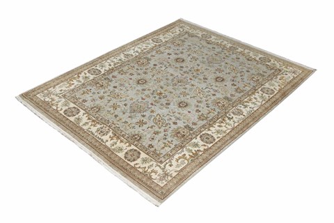 Chobi Grey Hand Knotted 60 X 89  Area Rug 151-18727 Image 7