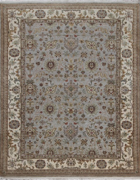 Chobi Grey Hand Knotted 60 X 89  Area Rug 151-18727 Image 8