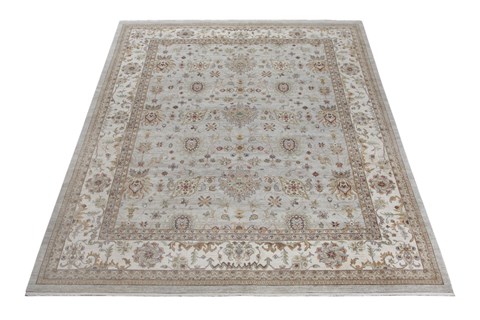 Oushak Grey Hand Knotted 120 X 150  Area Rug 151-18729 Image 6