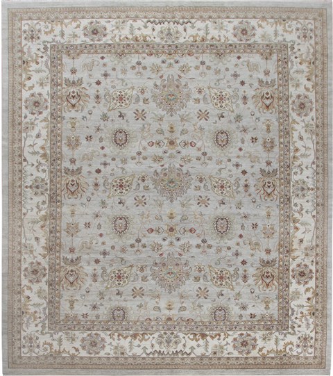 Oushak Grey Hand Knotted 120 X 150  Area Rug 151-18729 Image 0