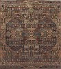 Modern Brown Square Hand Knotted 10 X 10  Area Rug 151-18732 Thumb 0