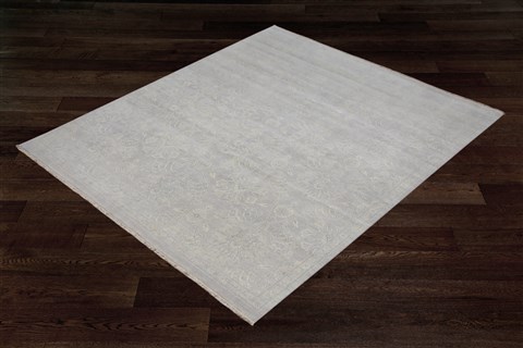 Jaipur Grey Square Hand Knotted 10 X 10  Area Rug 151-18733 Image 2