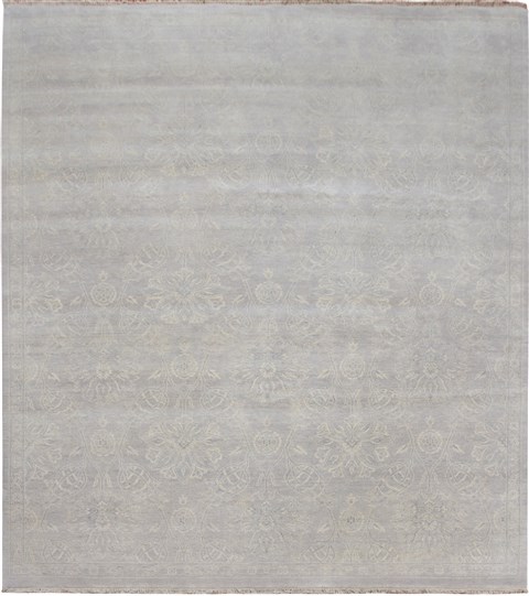 Jaipur Grey Square Hand Knotted 10 X 10  Area Rug 151-18733 Image 0