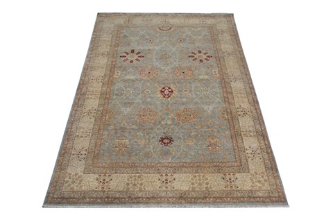 Kashan Blue Hand Knotted 50 X 80  Area Rug 151-18736 Image 10