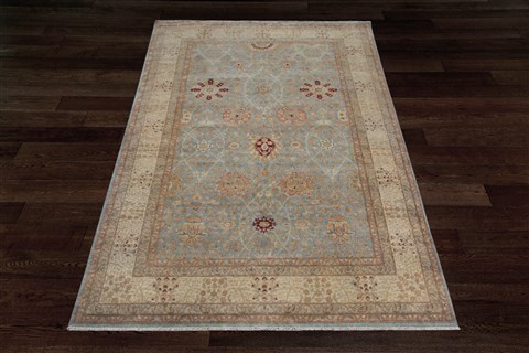 Kashan Blue Hand Knotted 50 X 80  Area Rug 151-18736 Image 9