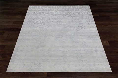 Indo-Nepal Grey Square Hand Knotted 10 X 10  Area Rug 151-18738 Image 6