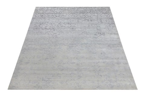 Indo-Nepal Grey Square Hand Knotted 10 X 10  Area Rug 151-18738 Image 7