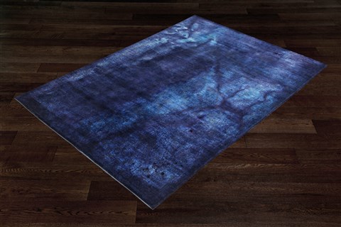 Modern Blue Hand Knotted 62 X 95  Area Rug 151-18740 Image 7