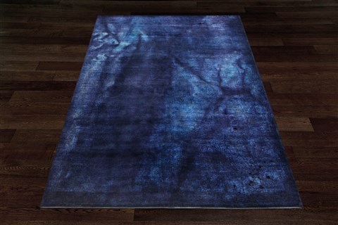 Modern Blue Hand Knotted 62 X 95  Area Rug 151-18740 Image 8