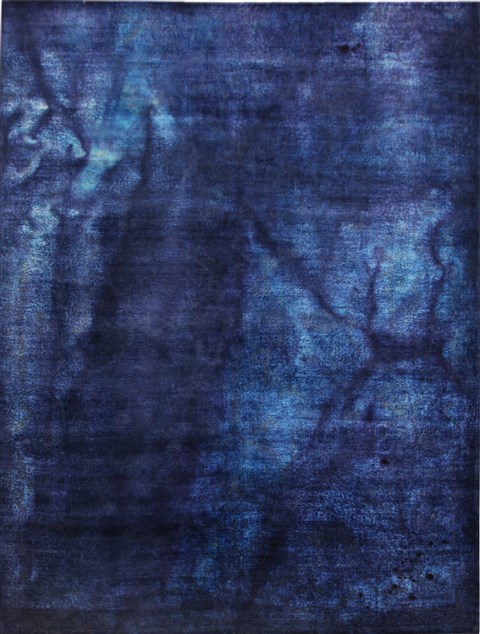 Modern Blue Hand Knotted 62 X 95  Area Rug 151-18740 Image 0