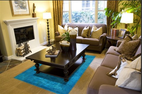Modern Blue Hand Knotted 60 X 90  Area Rug 151-18741 Image 2
